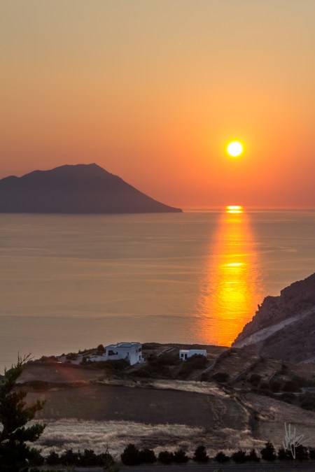 Milos Sunset - 1920c